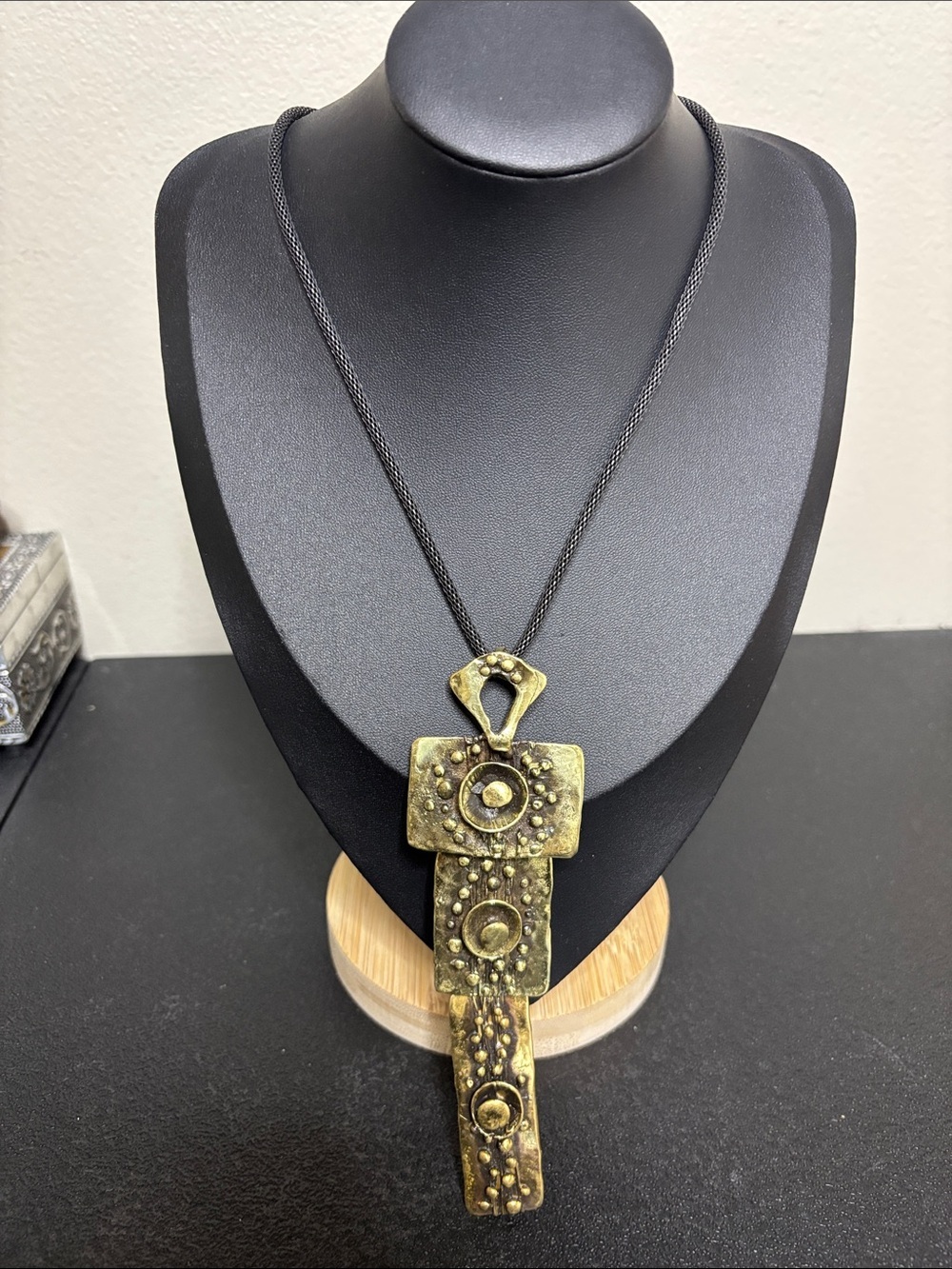 Chanour Handmade Unique Handcrafted Boho Bronze Necklace